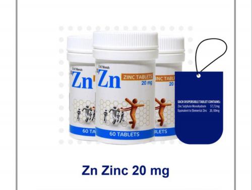 Zinc Tablets  60 PCS - (HH060) - (SOLD OUT)