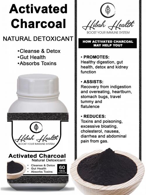 Activated Charcoal Capsules  (HH074) 