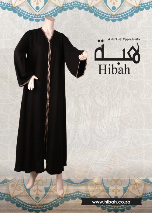 Colour Trim Wide Sleeve Abaya - Limited Edition - HA119 (SOLD OUT)