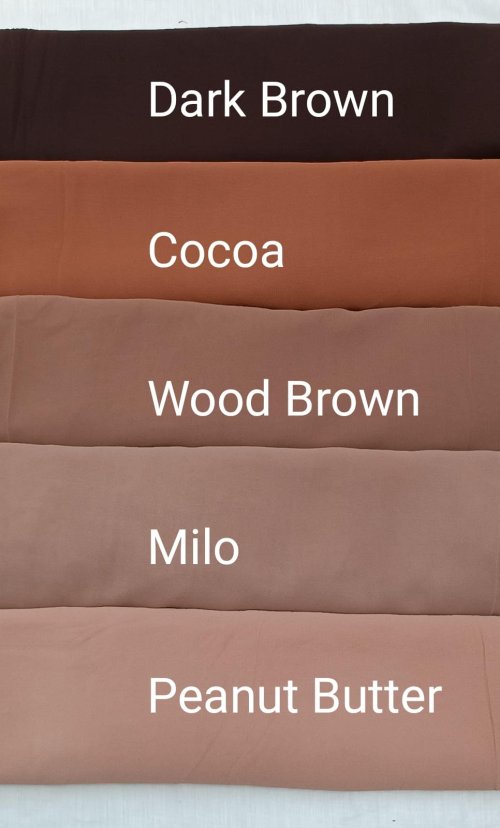 EVERYDAY BUDGET CHIFFON SCARF -(HS284) - BROWN SHADES 