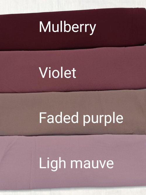 EVERYDAY BUDGET CHIFFON SCARF - (HS284) - LIGHT PURPLE SHADES 