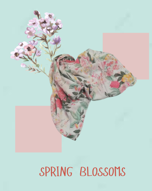 Floral Spring Chiffon  - HS308