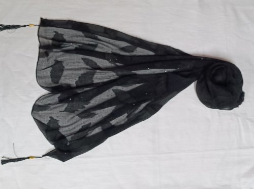 Extra Sheer Soft Sheila with Rinestones + tassle  - HS311