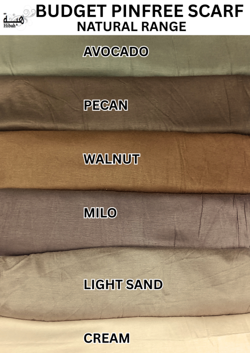 Budget Pin Free Scarf  - HS001B 