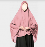 Colorful Salah Burqas - Assorted (HS063) - ROSE SHADES (PINK)