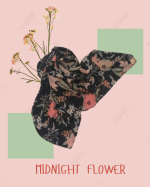 FLORAL CHIFFON SCARF - HS308 