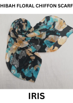 FLORAL CHIFFON SCARF - HS308 