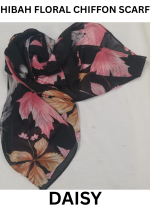 FLORAL CHIFFON SCARF - HS308 
