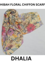 FLORAL CHIFFON SCARF - HS308 