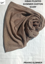 Pleated Shimmer Chiffon - HS012A 