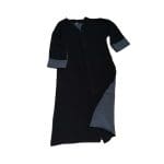 Girls Two Tone Abaya Grey Black