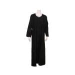 Full Zip Abaya Plain Sleeve