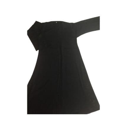 Noor Abaya - Side panel Brocade detail